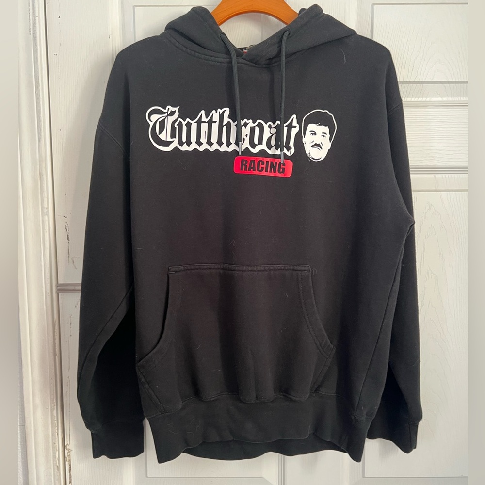 Cutthroat Racing Image “EL CHAPO” HOODIE Sweatshirt Pullover Black Medium